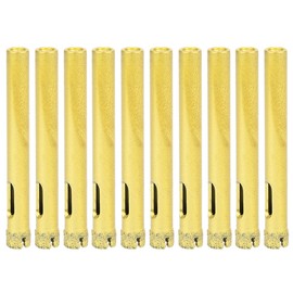 10Pcs Diamond Hole Saw Drill Bit Gold Granite Ceramic Tile Concrete Marble Drilling 8mm