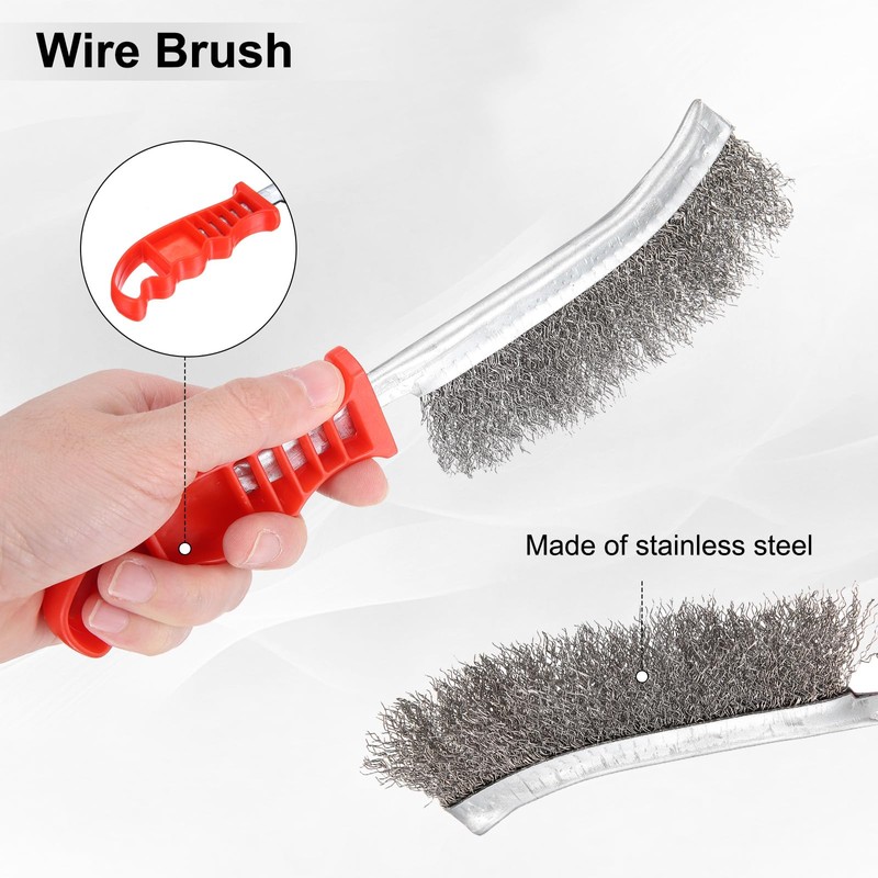 sourcing map 2pcs Welding Chipping Hammer 11.3" Slag Hammer with