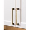 JIASENBAO 10 Pack Antique Brass Cabinet Pulls 6.3" Hole Center