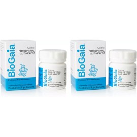 BioGaia, Gastrus, (2 Pack) For GI Tract, Mandarin Flavored, 30 Chewable Tablets