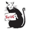 Banksy Rat Liegen Sie Design Art Wall Graffiti Vinyl Sticker