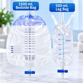 Reusable Male Urine Collector Kit for Daily Care – Wearable External Collection System with Drainage Bags for Bed or Mobility Use