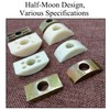 10 Pcs Half Moon Nuts, M6 Nylon Furniture Connector Nuts
