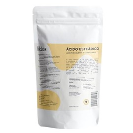 Hebbe Ácido Esteárico 1 Kg | Espesante Y Emulsionante Vegetal | Textura Sedosa | Soluble En Grasas | Cosmética Natural
