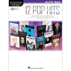 Hal Leonard Instrumental Play-Along : 12 Pop Hits Alto Saxophone (Book/Online Audio)