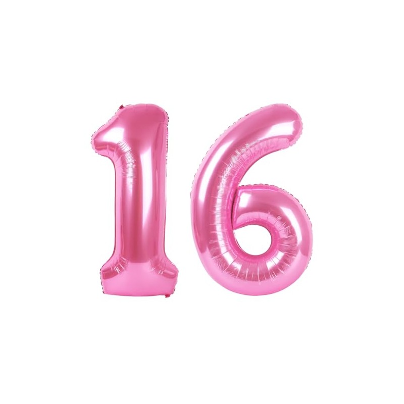 Number pink 16 globo