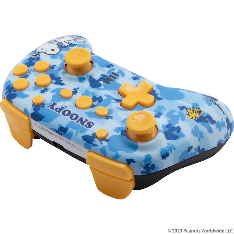 スヌーピー ワイヤレスコントローラー ( SWITCH / SWITCH 有機EL 用) カモブルー