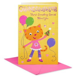 American Greetings Cat Birthday Card for Granddaughter (Love You Lots)