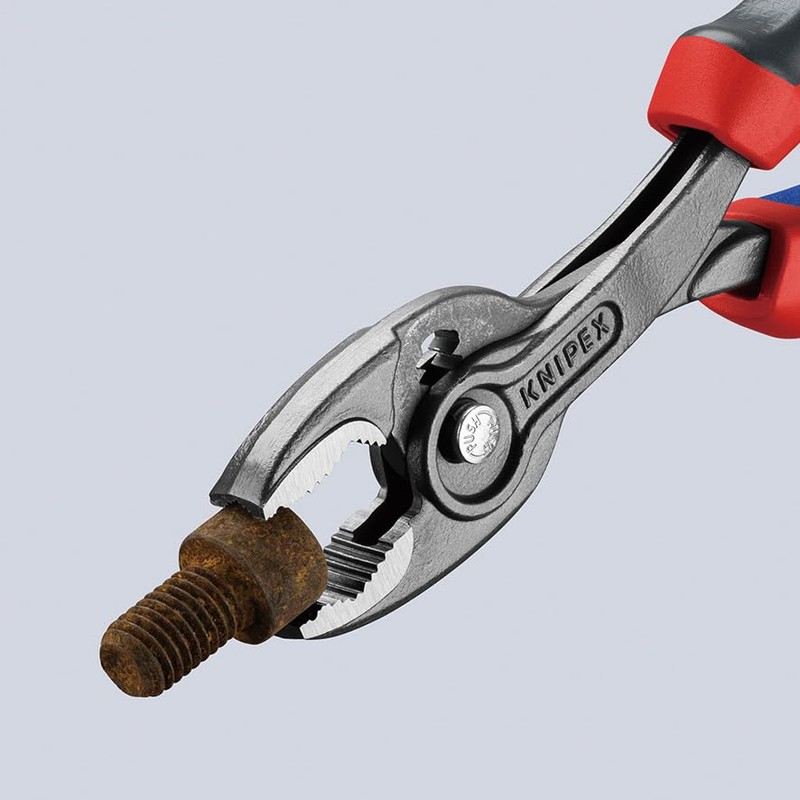 KNIPEX 8202-200SB Twin Grip Slip Joint Pliers, Comfort Type, Ideal