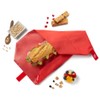 Roll'eat ROBRSQR Box'n Roll Square Red Reusable Eco Sandwich Wrap