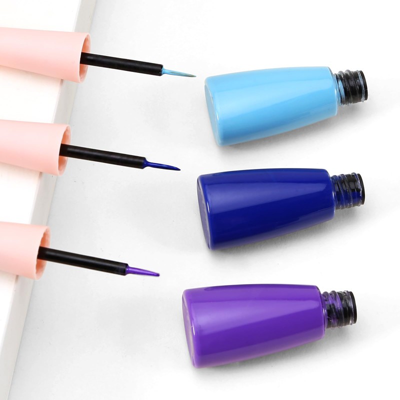 Boobeen Liquid Eyeliner Pen, Coloured Eyeliner, Waterproof and Smudgeproof, Eyeliner