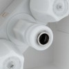 RecPro RV White Exterior Shower Box with Hot & Cold