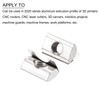 METALLIXITY Roll-In Spring T Nuts M8x20mm 25pcs Carbon Steel Spring