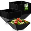 Tioncy 30 Pcs Square Plastic Serving Bowls, Medium Salad Bowl,