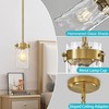 Vaziden 4.72" Hammered Glass Pendant Lighting for Kitchen Island 1
