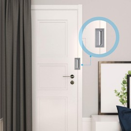 GreaTalent 3Pack Home Security Door Reinforcement Lock, Childproof Door Lock Defender, High Security to Home Prevent, Aluminum Construction Finish (3)