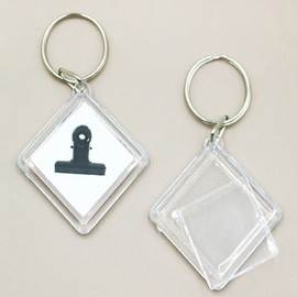 LT Acrylic Frame Keychain Diamond Keyring Gift Keyring Holder Photo Keychain Transparent Frame / LT 아크릴 액자 열쇠고리 다이아몬드 키링선물 키링홀더 사진열쇠고리 투명액자
