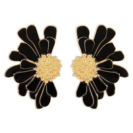 TTPSRY Earrings for Women Flower Drop Earrings Boho Earrings Statement Tassel Flower Stud Earrings Hypoallergenic Fashion Jewellery Earrings, Zinc