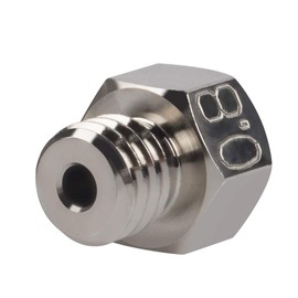 1 boquilla de cobre chapada MK8, duradera, antiadherente, de alto rendimiento, 0,4 mm, 0,6 mm, 0,8 mm, para impresora 3D Creality CR-10 de 1,75 mm