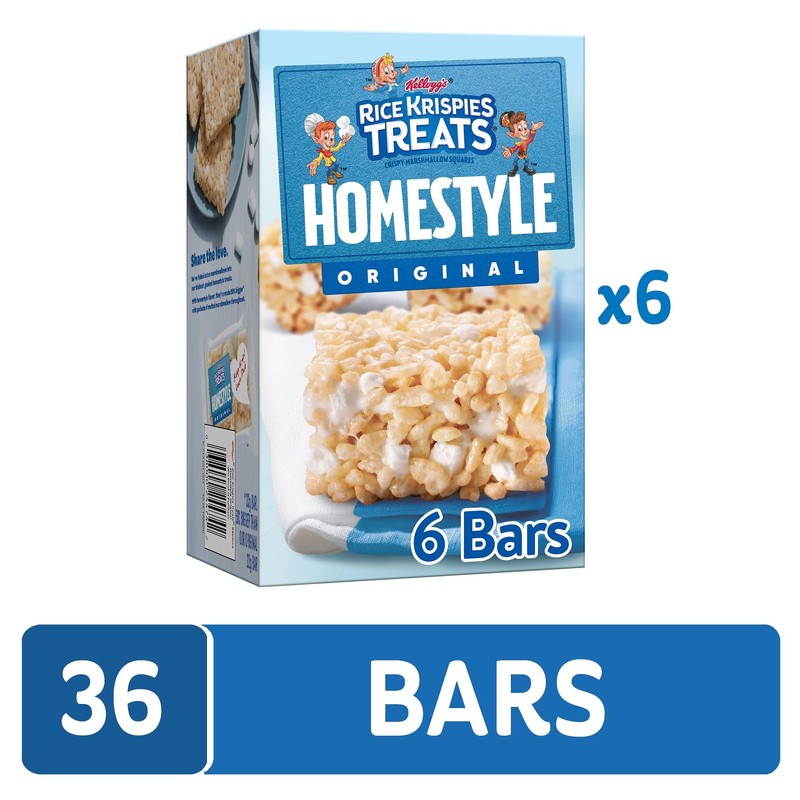 Rice Krispies Treats Homestyle Marshmallow Snack Bars, Kids Snacks, School