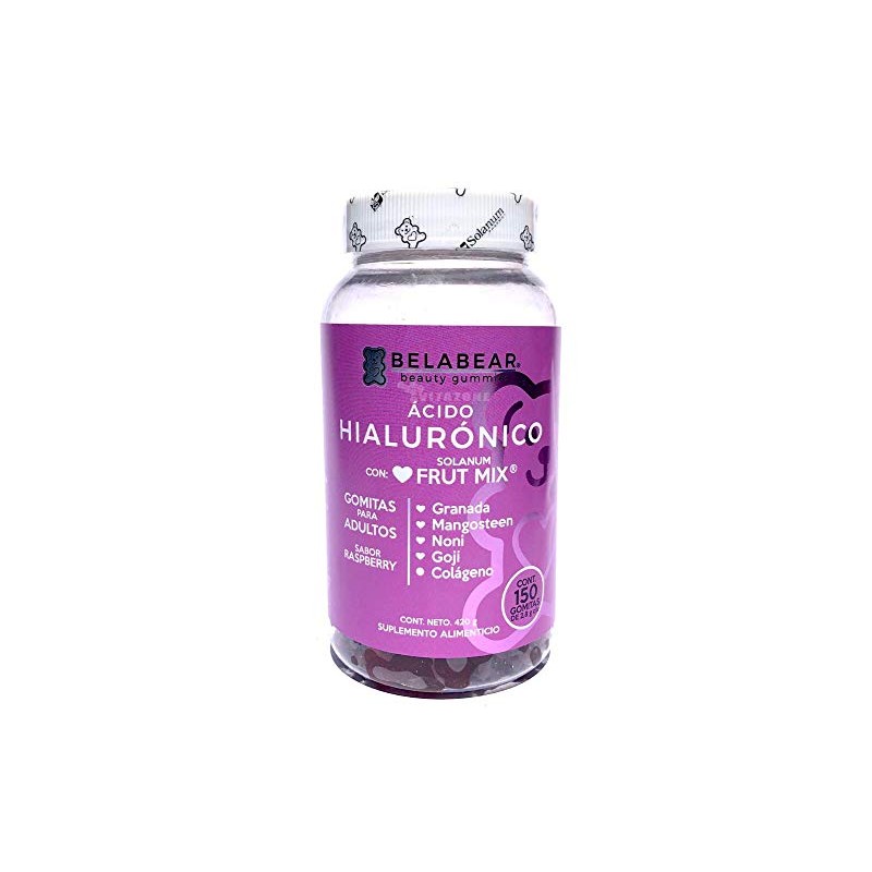 Solanum Kit Colágeno Biotina Ácido Hialurónico 300 Gomitas Belabear