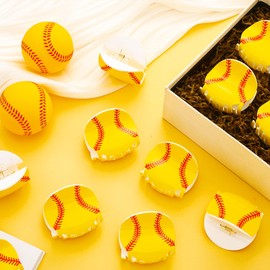 Yuxung 12 Pcs Softball Hair Clips Softball Hair Claws Accessories for Women Medium Size Non Slip Sports Barrettes with Strong Grip for Women Players Team Gifts