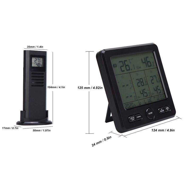 TS‑6210 Digital Wireless Weather Station Thermometer Meteorological Temperature Meter