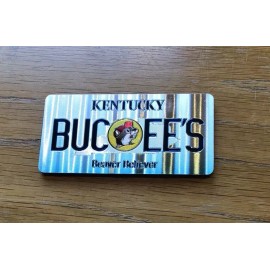 Two Sided Buc-ee's Souvenir Kentucky Magnet - Metallic 1.75 x 3.5 in.- New