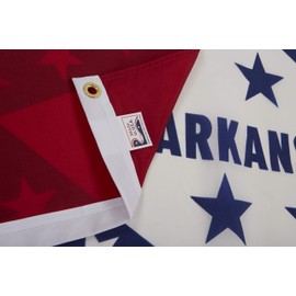 Allied Flag - 5' x 8' Outdoor Nylon Arkansas State Flag - Made In USA - Vivid Color and Fade Resistant - Reinforced Hem and Brass Grommets