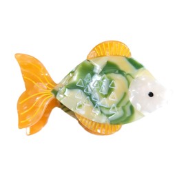 Cute Fish Hair Clip,Acetate Claw Clips,Hair Clips for Women,Orange