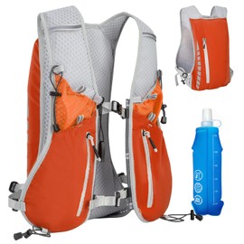 Expansea 7L Running Vest for Men and Women, Running Backpack with 500 ml Water Bottle, Multifunctional Ultralight Reflective Running Vest for Running, Cycling, Trails, Marathons, Camping