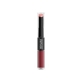 L'Oréal Paris, Infallible 24hr Lipstick, labial de larga duración de dos pasos: líquido y balsamo, Tono 502 Red to Stay