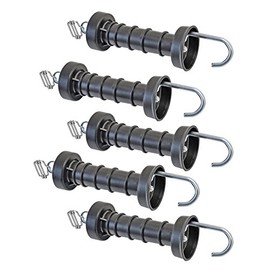 VOSS.farming 5 x Compact Gate Handle with Electric Fence Tape Connector - Band Thickness up to 20 mm - Pasture Fence Accessories Gate Accessories