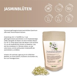 Jasmine Flower Tea 25g Freeze Dried Premium Quality Jasmine Buds Herbs Loose Leaf Tea