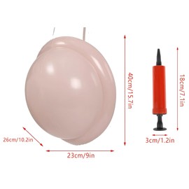 2 Packs Santa Claus Inflatable Big Belly Beer Belly Cosplay Props Pregnant Woman Fake Belly with Mini Inflator