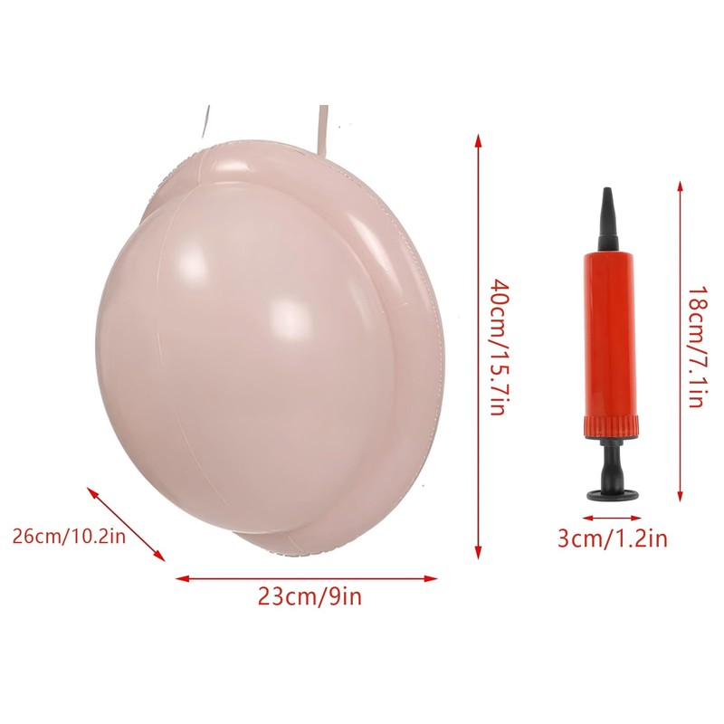 2 Packs Santa Claus Inflatable Big Belly Beer Belly Cosplay