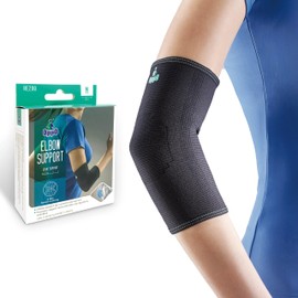 OPPO RE200 Elbow Compression Sleeve – Advanced Support for Tennis Elbow, Tendonitis & Arthritis Relief – Ideal for Workouts, Sports, and Daily Wear (Black, Small, 1-Pack)