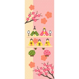 Hamamonyo Picture Tenugui Wooden Carving Hina