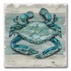 Thirstystone Northpoint Crab 4-Pack Tumbled Tile Stone Coasters with Protective