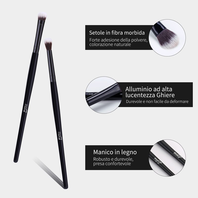 MSQ 4-Piece Eye Brush Set Makeup Eyeshadow Brush Set Eye