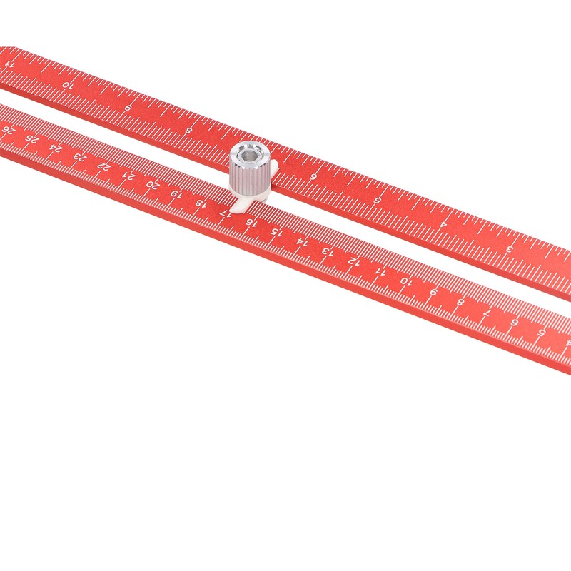 T Square Ruler Protractor for Crafting Aluminum Alloy Woodworking Scriber