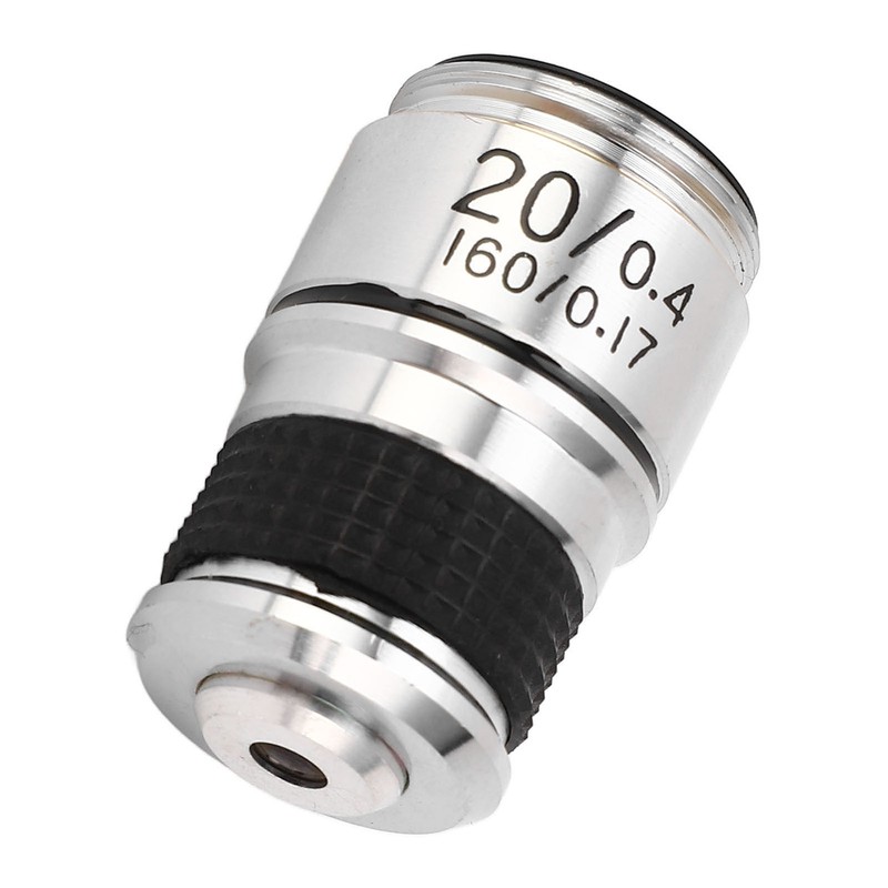 Microscope Objective Lens 20X Brass Chrome Plated RMS Interface Microscope