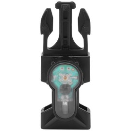 Outdoor Mini Survival Safety Light IPX8 Waterproof Signal Lamp with Release BuckleBlack Base Red Light