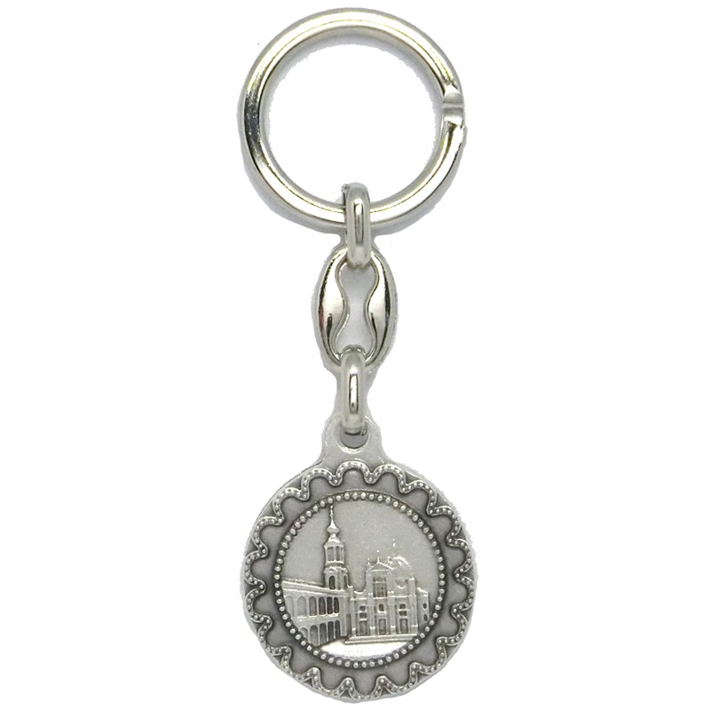 Generico 50.500.31 026BASBLU Key Ring Round Tip Glazed Blue Blessed