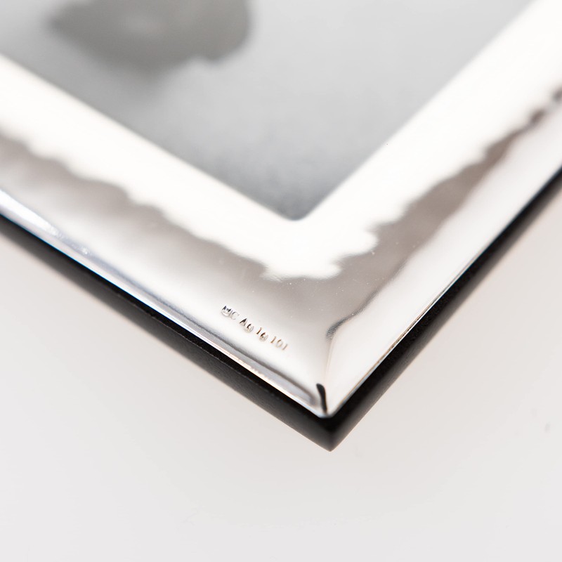 Valenti&Co Shiny Silver Hammered Photo Frame 10x15cm Ideal for Wedding