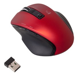 Digio2 Z Ultimate Shape 2.4GHz Wireless Mouse 5 Buttons Blue LED Small Red 47502
