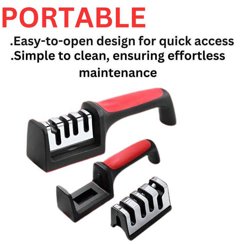 4-in-1 Knife & Scissor Sharpener – Quick & Easy Sharpening