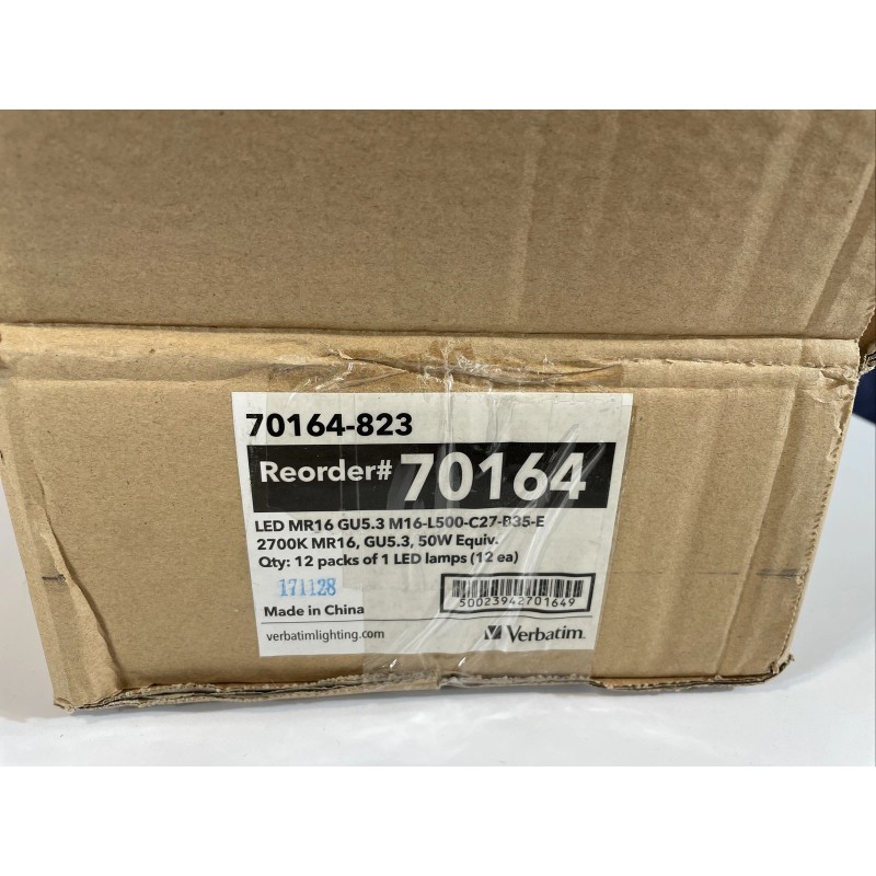 Verbatim BOX OF 12 Verbatim 6.5W 2700K LED Bulbs 70164