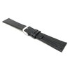 Bandini Womens Italian Leather Watch Strap - Black - Lizard