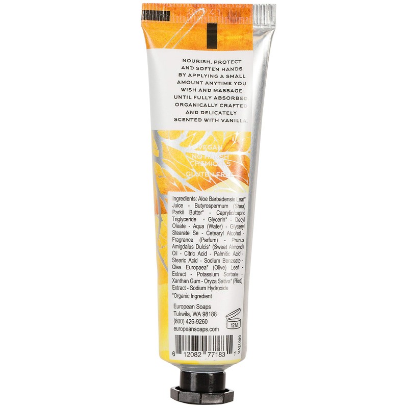 Terravita Organic 30ml Hand Cream - Vanilla (6209)